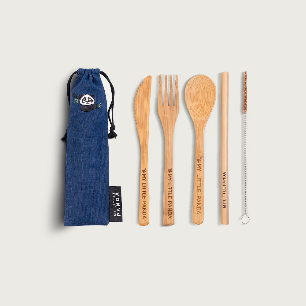 Compact Bamboo lunch set